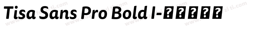 Tisa Sans Pro Bold I字体转换